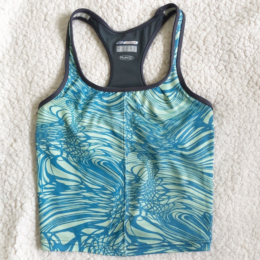 Reebok Athletic Sports Workout Play Dry Crop Top